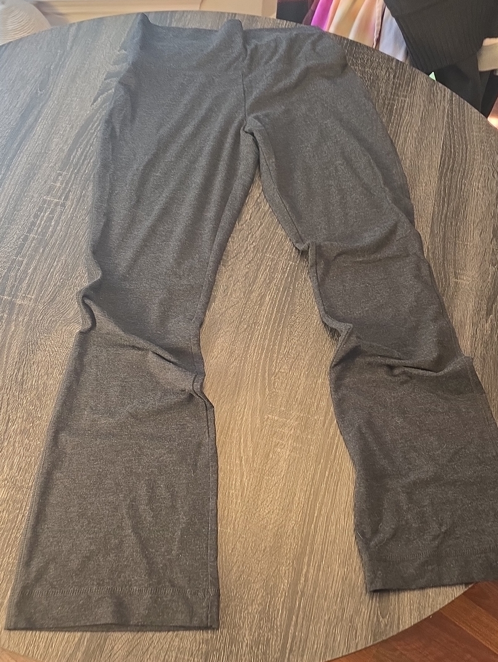 Womens Stretch Knit Pants - Charcoal Gray